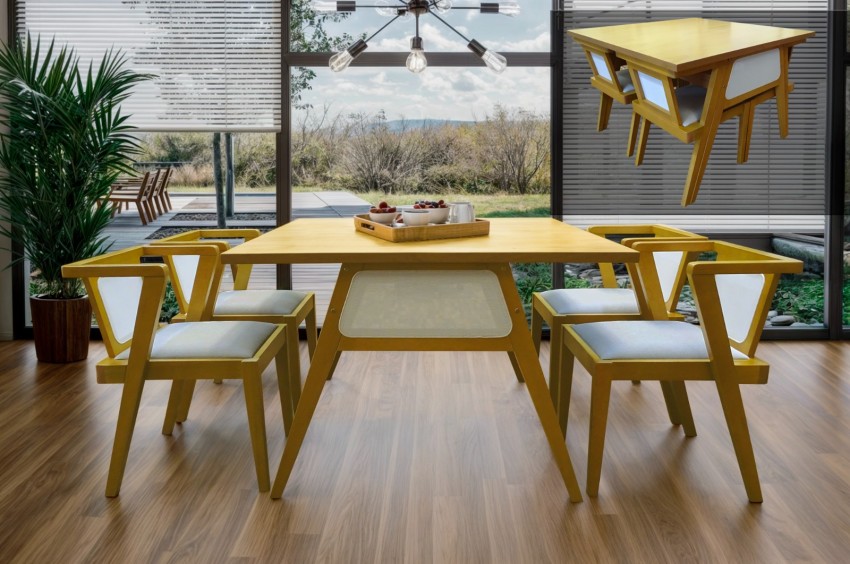 Mesa/Cadeira Luna 4 Lugares